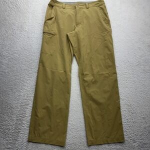 Eastern Mountain Sports Mens 32x30 Hiking Pants Tan Nylon Stretch Cargo Trail